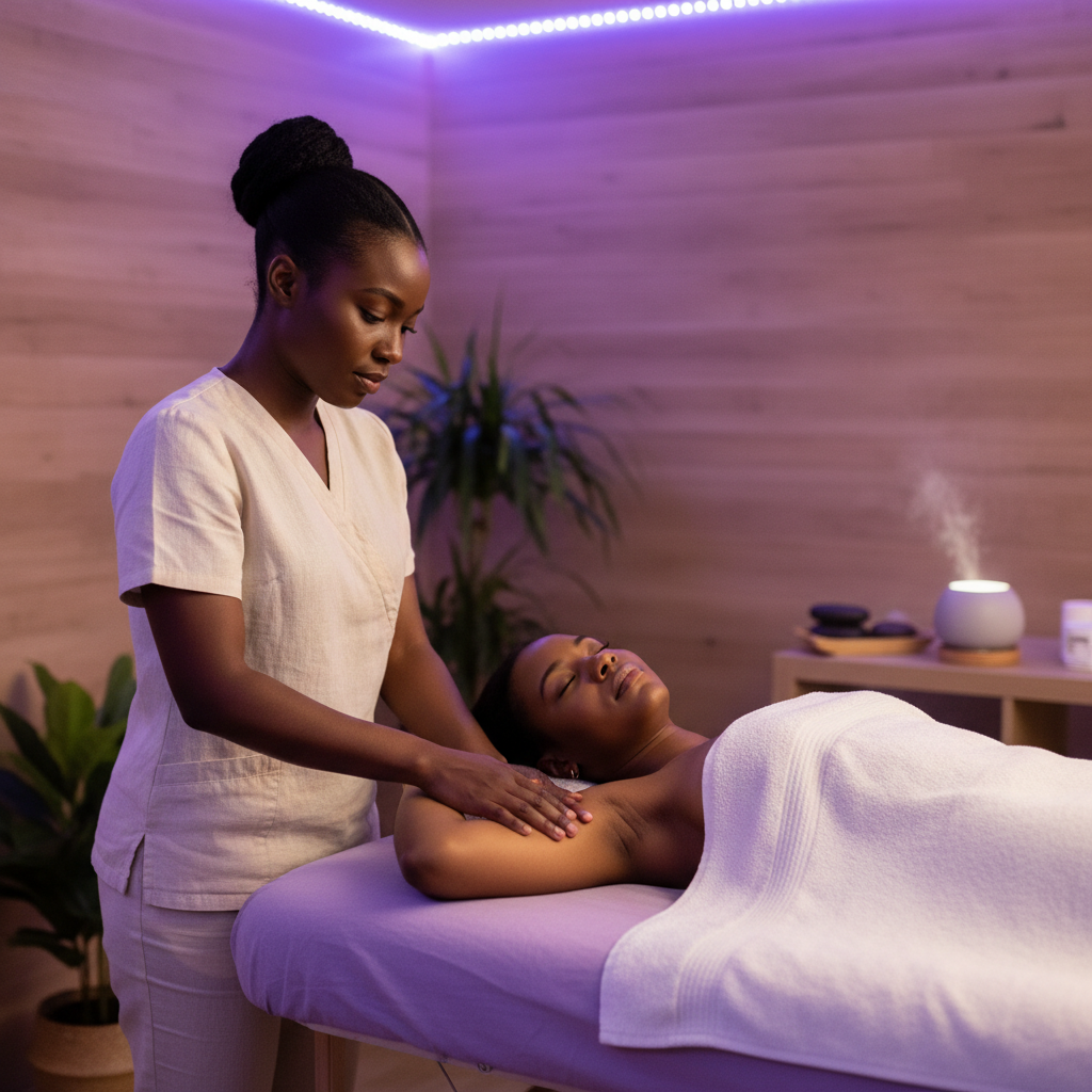 Red Light Therapy treatment at Kneaded Massage