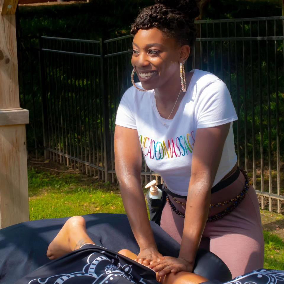 Kanique Miree, licensed massage therapist and founder of Kneaded Massage
