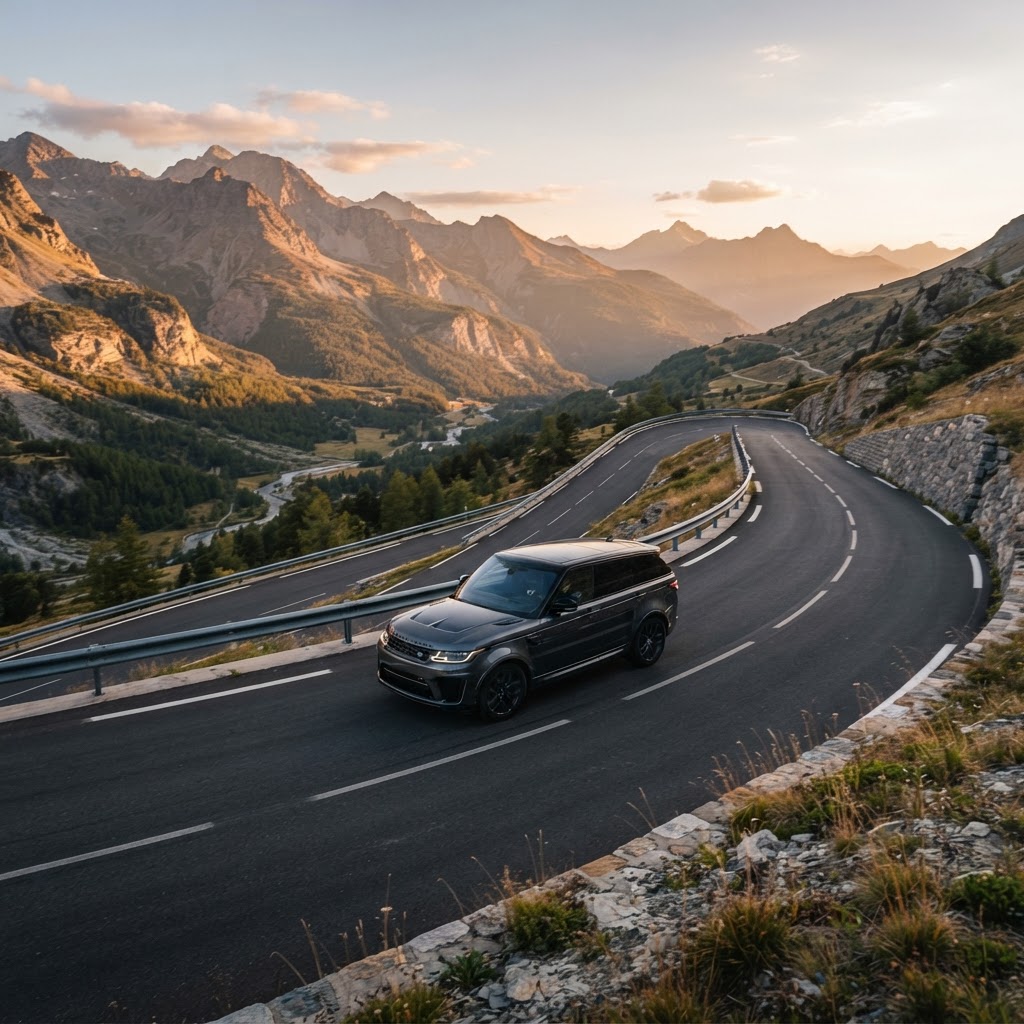 Sponsored — SUV on Mountain Road