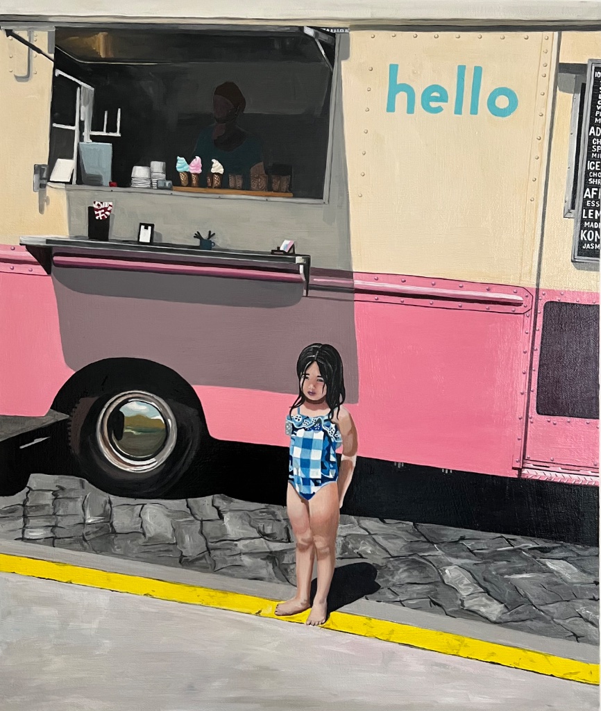 Little Girl and Ice Cream Truck