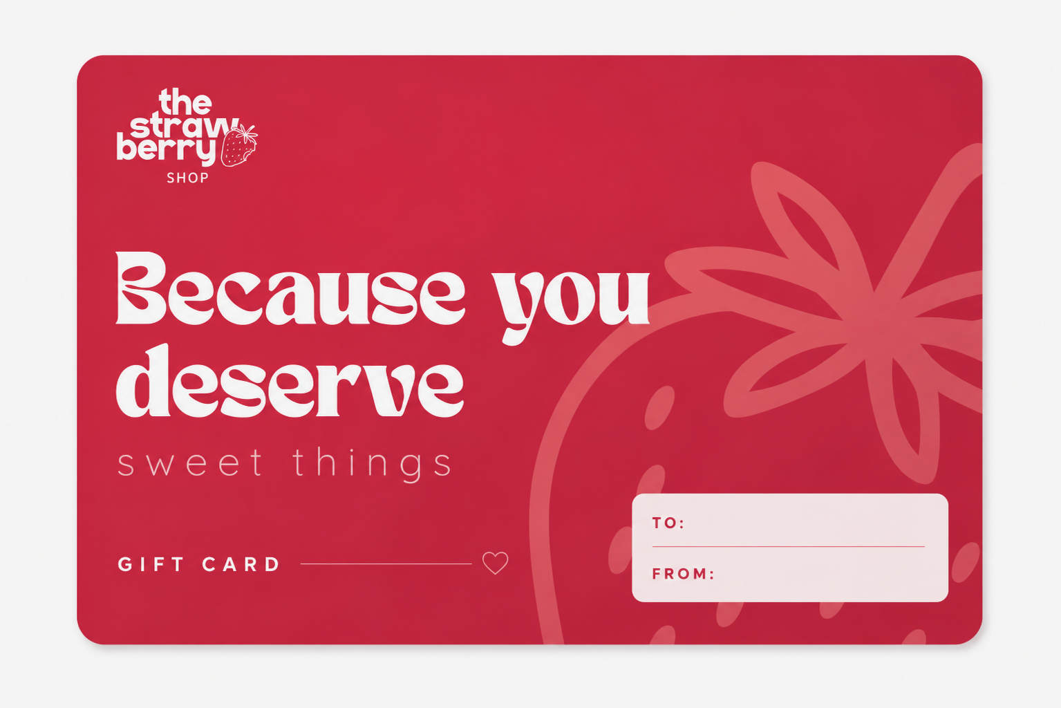 The Strawberry Shop gift card