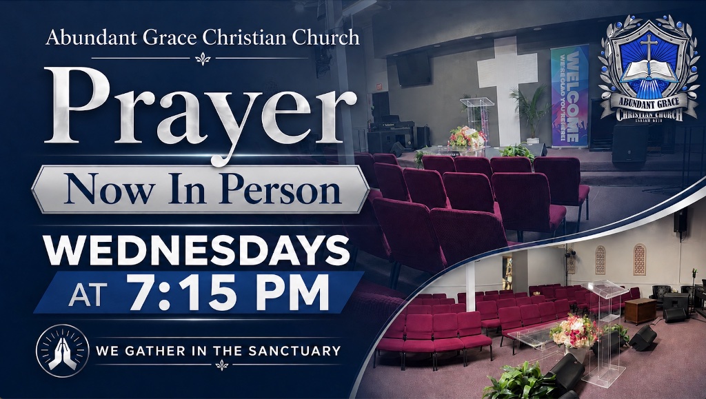 Wednesday night prayer in the sanctuary