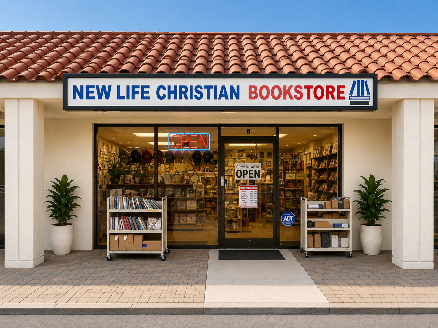 New Life Christian Bookstore storefront exterior