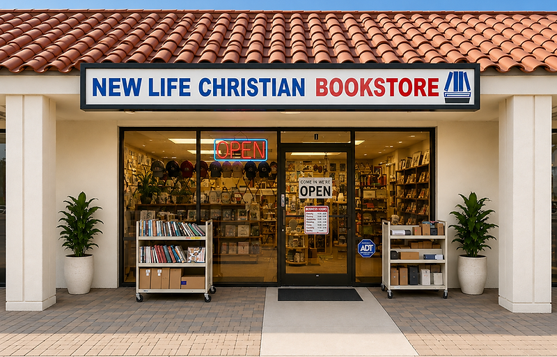 New Life Christian Bookstore storefront