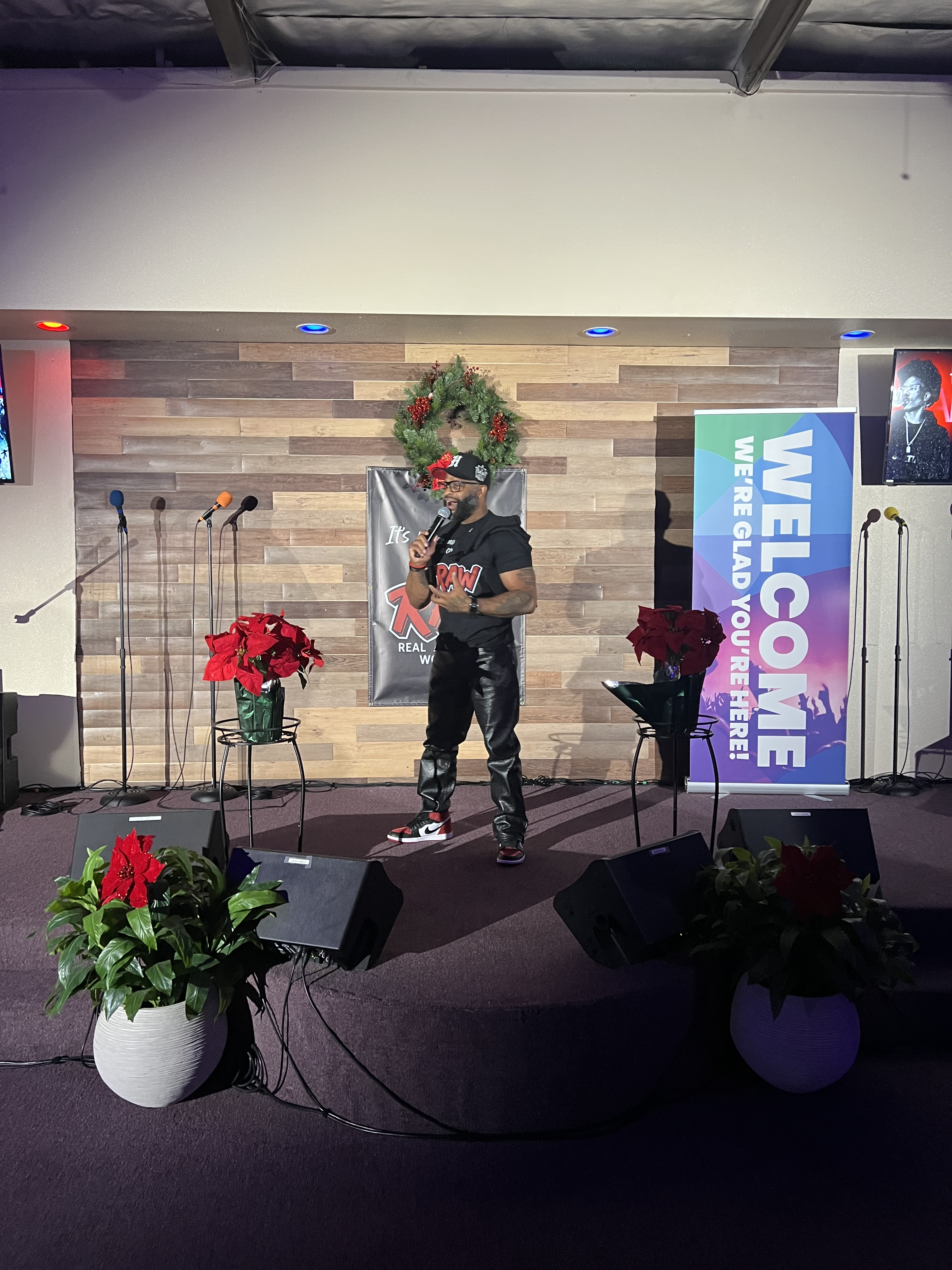 Performer on the RAW stage