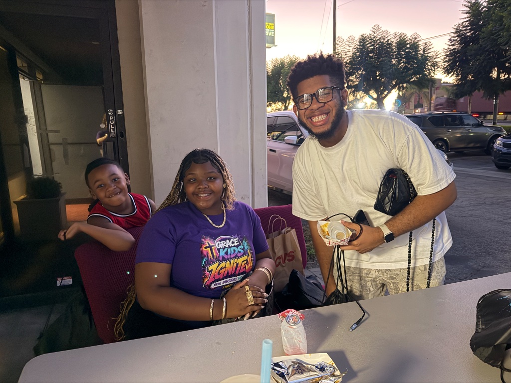 Youth and teens hanging out after IGNITE VBS