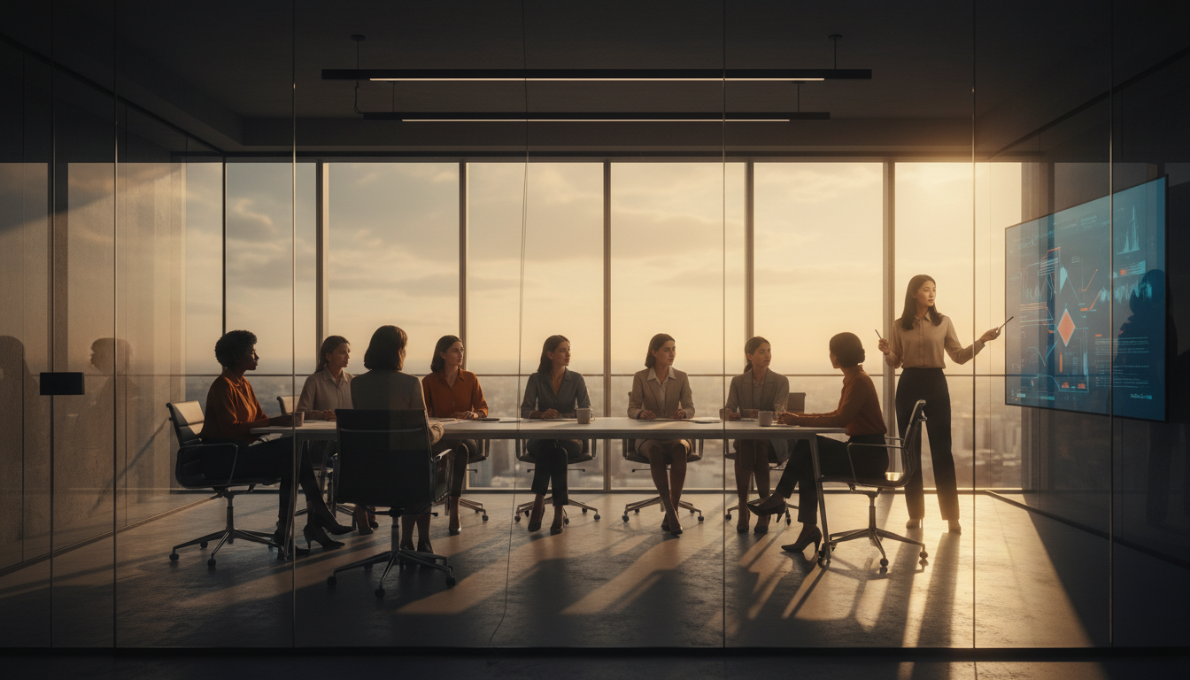 Women in a strategy meeting