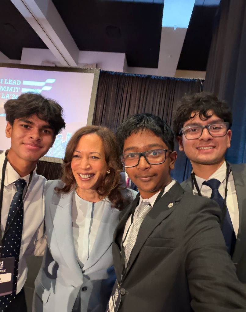 YCTT team members with Former Vice President Kamala Harris at the AAPI LEAD Summit