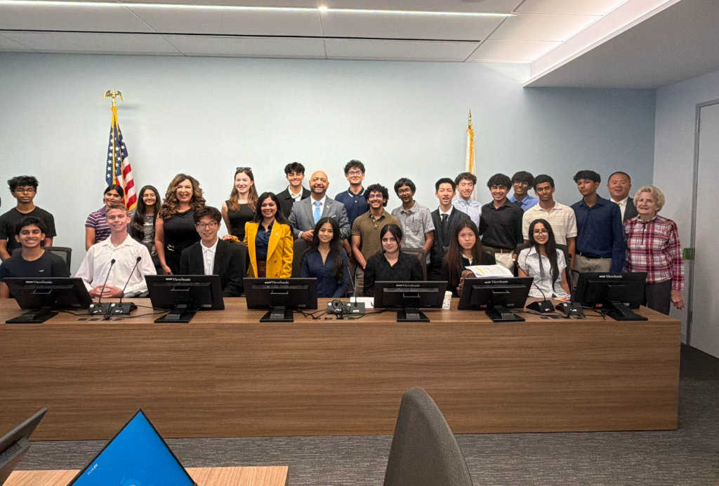 Youth Civics Think Tank group at conference table