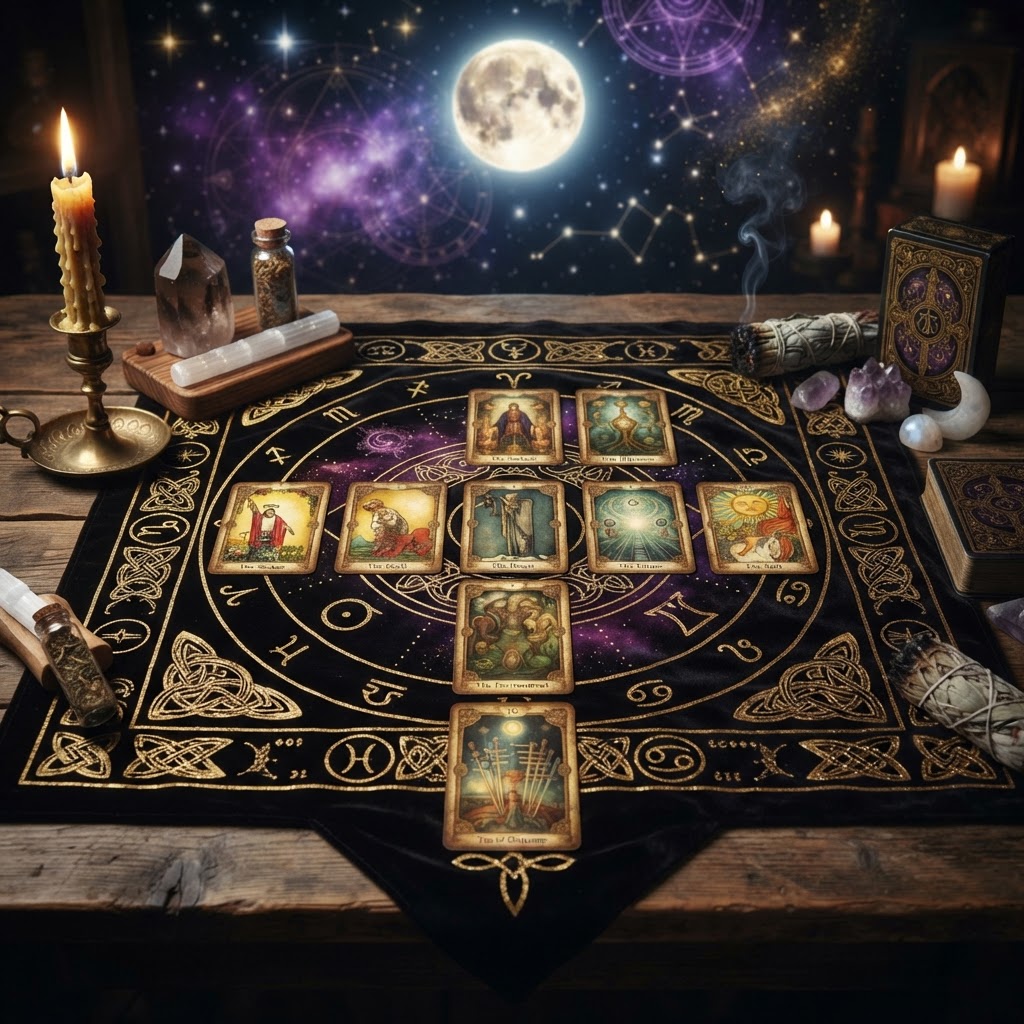 Maîtriser le tirage en croix celtique au tarot : Guide complet pour une lecture divinatoire