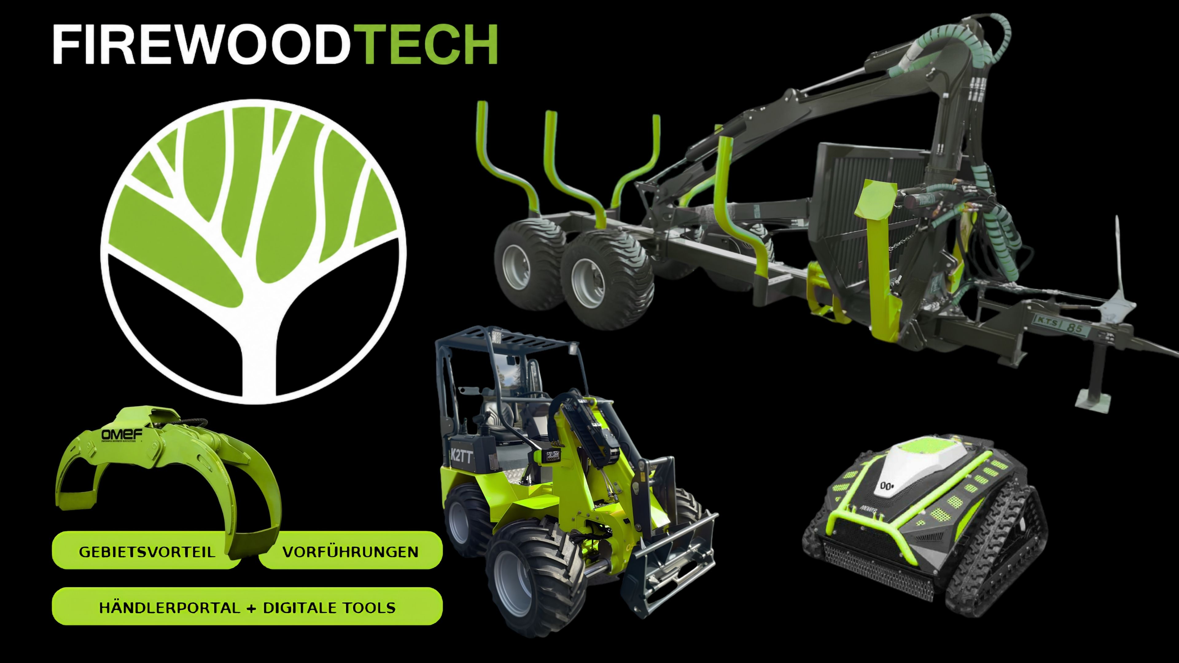 FirewoodTECH Händlervorteile – Gebietsvorteil, Vorführungen, Händlerportal & digitale Tools