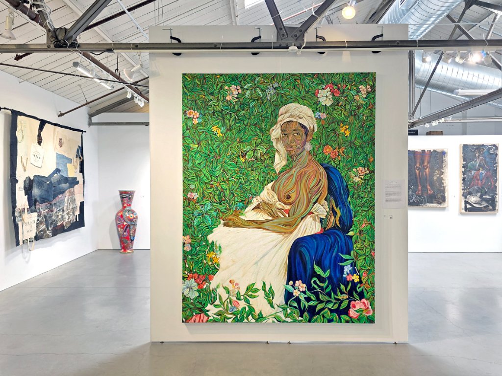Contemporary African art artwork sculpture painting exhibition AOCA gallery San Francisco