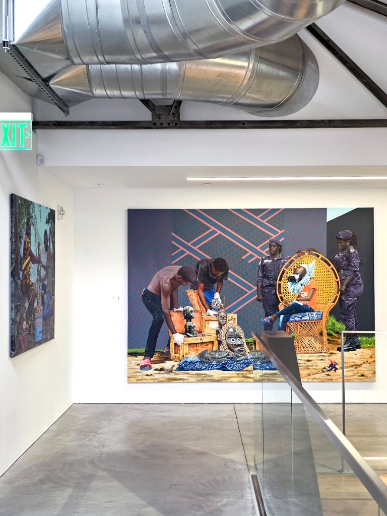 Contemporary African art artwork sculpture painting exhibition AOCA gallery San Francisco