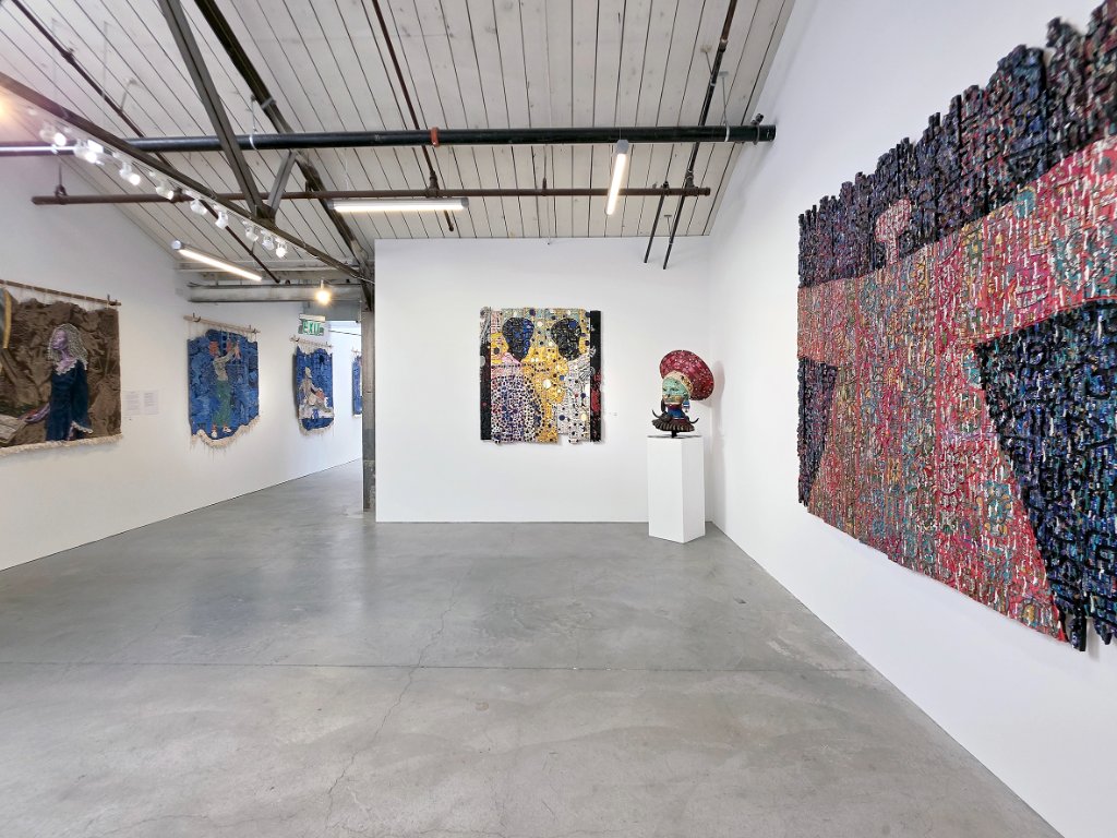 Contemporary African art artwork sculpture painting exhibition AOCA gallery San Francisco
