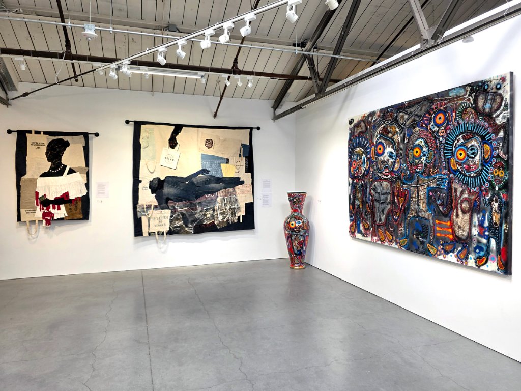 Contemporary African art artwork sculpture painting exhibition AOCA gallery San Francisco