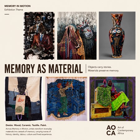 Memory in Motion: Identities, Materials and Resonances — Art of Contemporary Africa press coverage AOCA gallery
