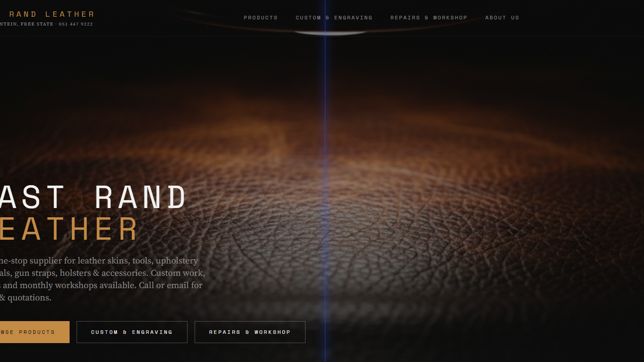 EastRandLeather template preview