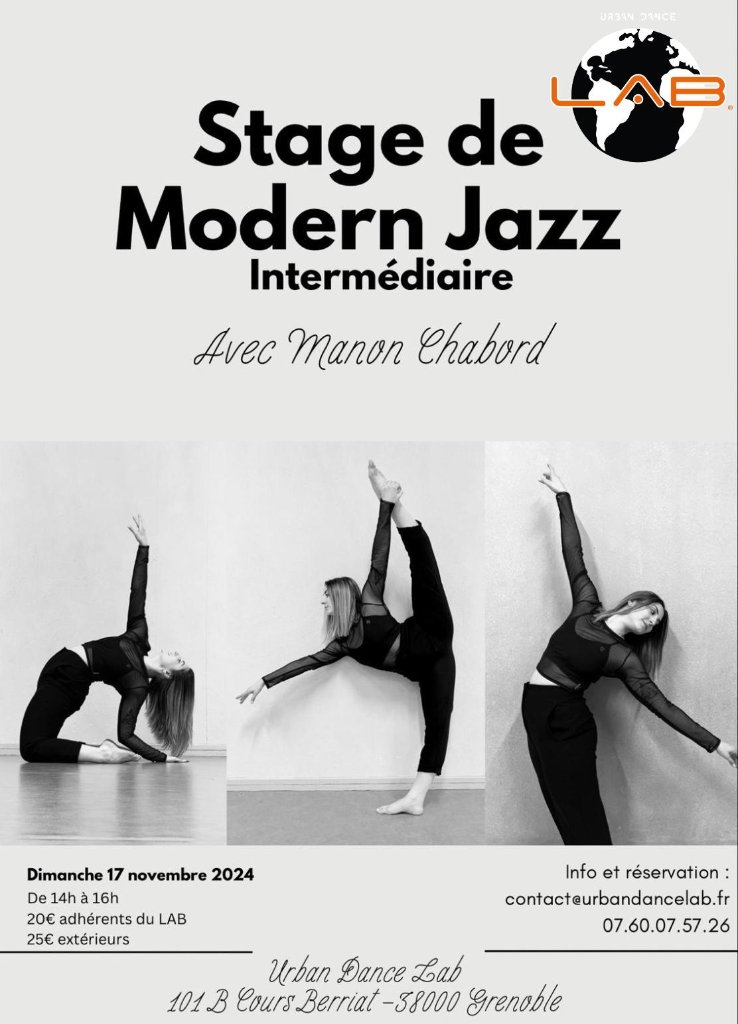 Stage de Modern Jazz Intermédiaire