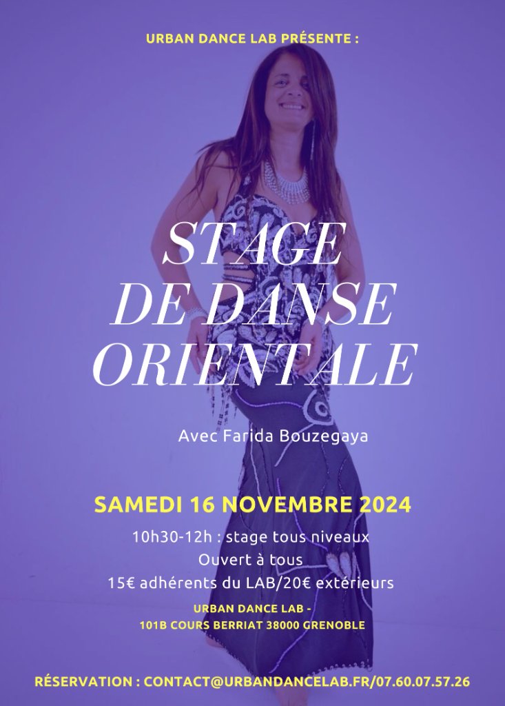 Stage de Danse Orientale - Novembre 2024