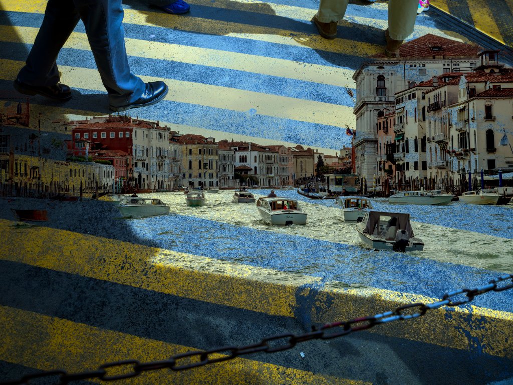 Venice Crossing by Clint Strydom, 2024, Venice. Fine art photography print, limited edition.