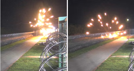 Fireworks explosives at Prairieland fence line