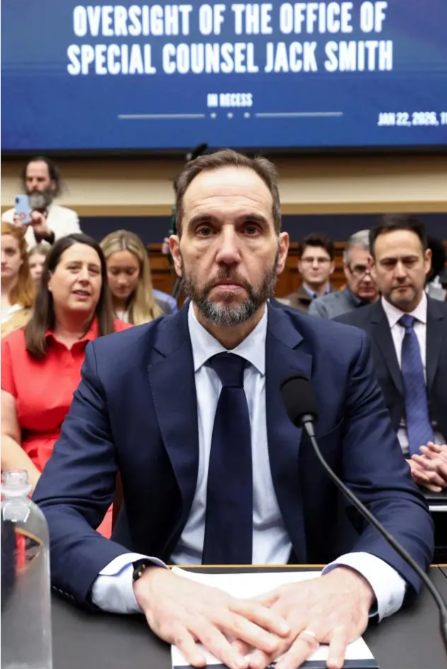 Jack Smith at congressional hearing January 22 2026