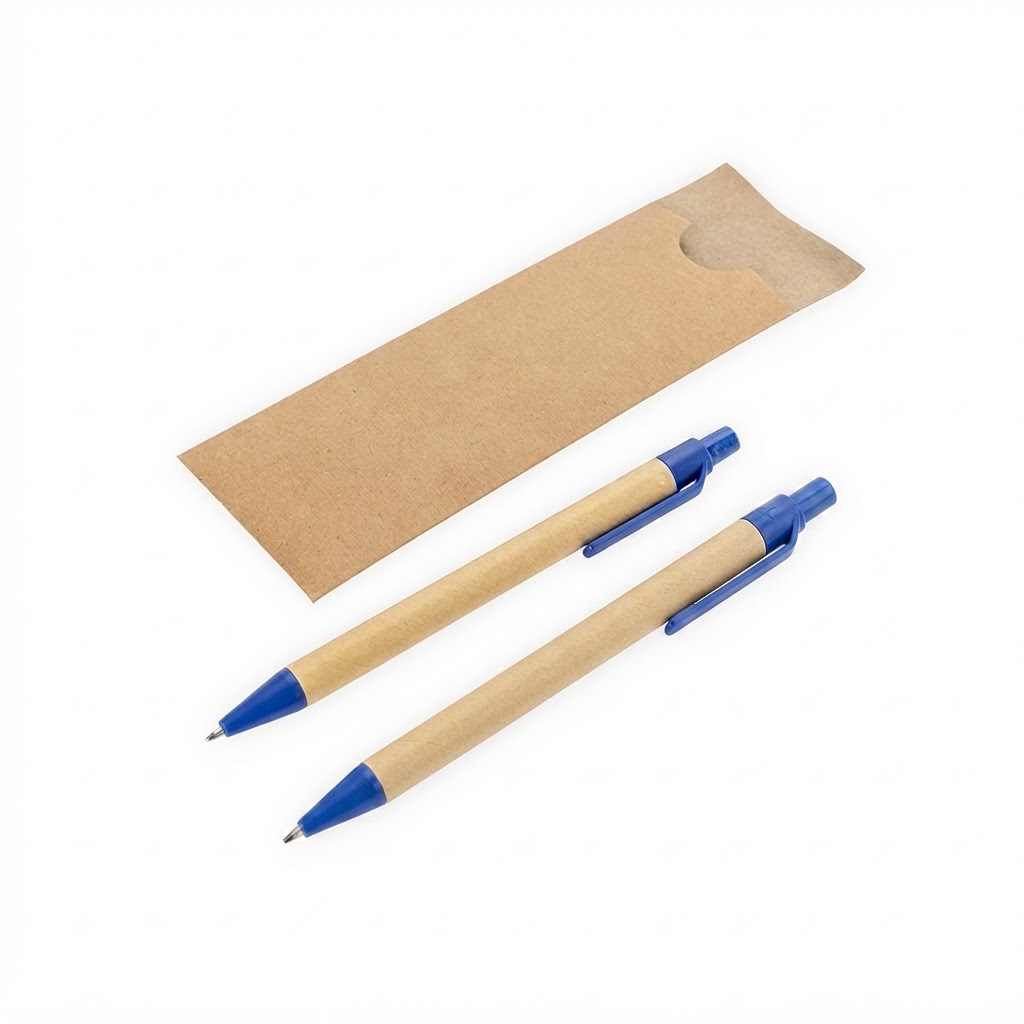 Kit Ecológico Caneta e Lapiseira Papelão