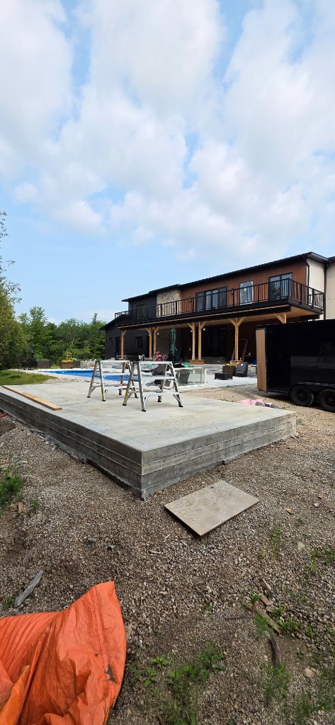 Backyard Pool Shed before