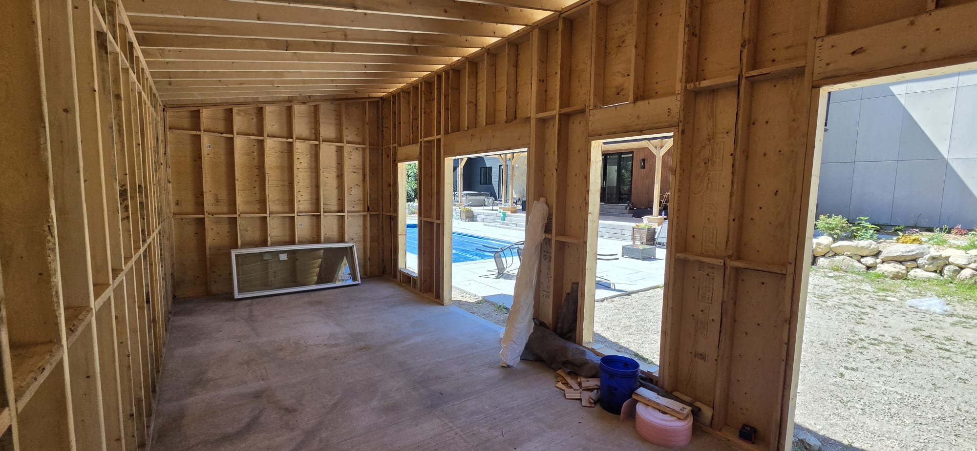 Professional framing and construction detail