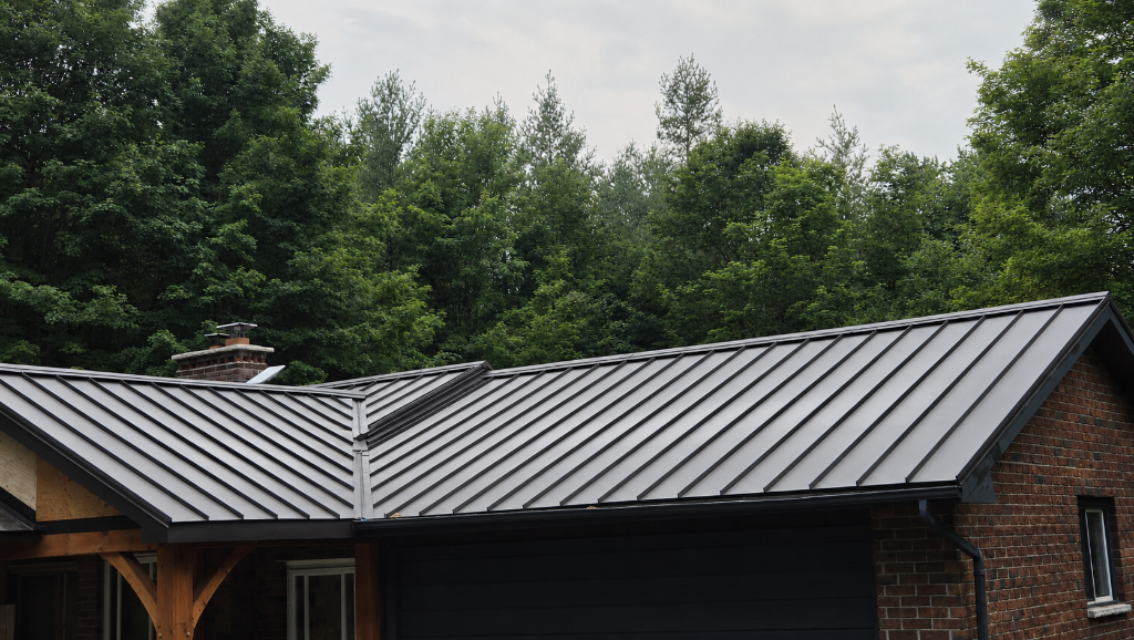 Snap-lock standing seam installation 2