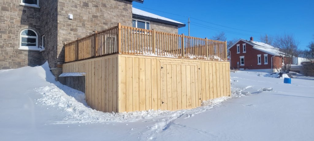 Deck Enclosure after
