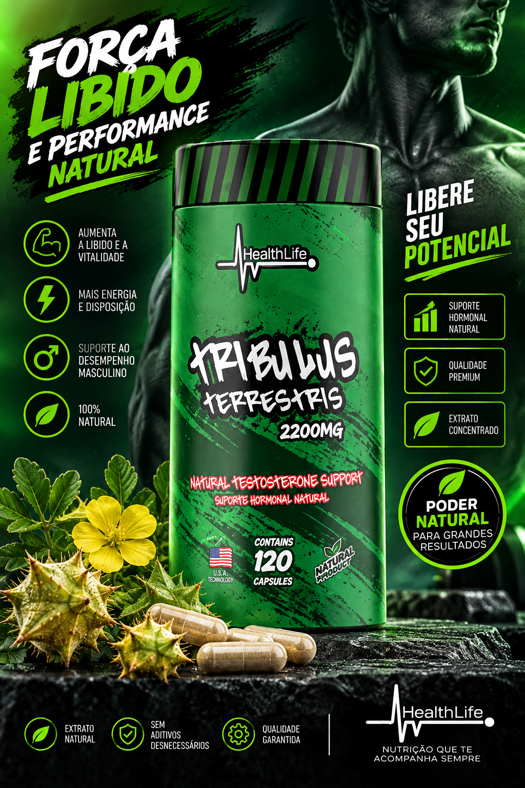 Tribulus Terrestris 2200mg 120cps