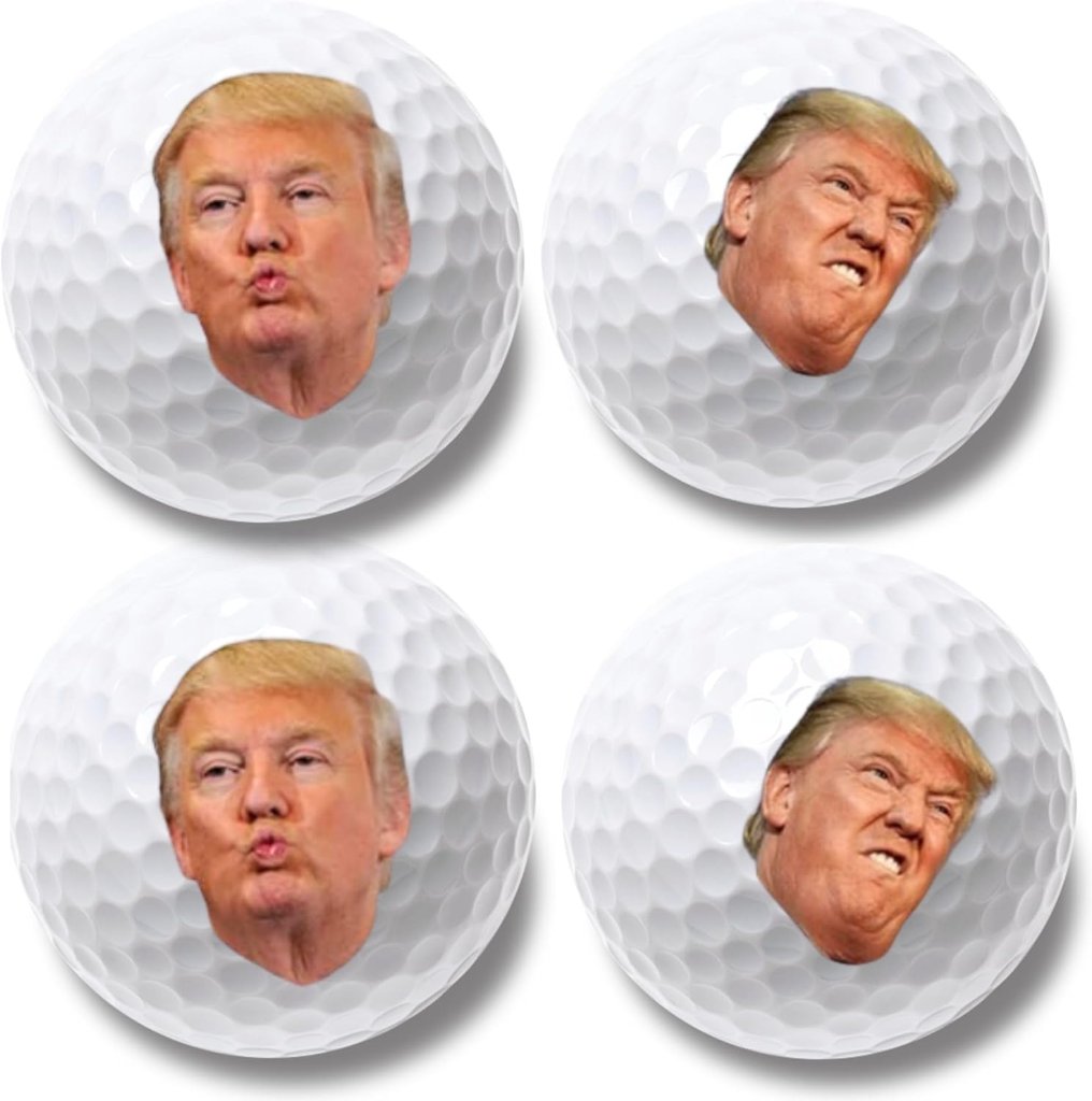 4 Pcs Funny Golf Balls for Birthday, Father's Day Christmas Novelty Golfer Gift for Dad Coworkers Golfers Golf Lovers