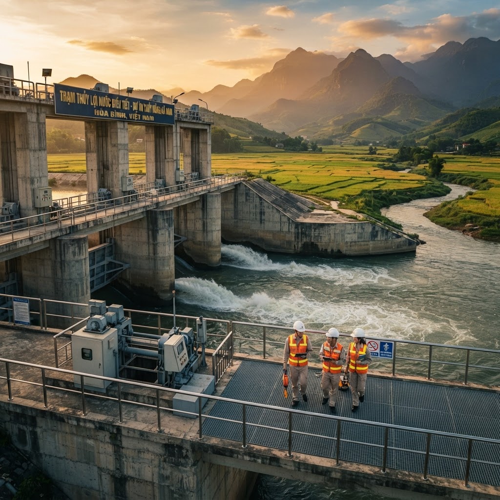 Thi công đập thủy lợi — Thành Đạt Construction