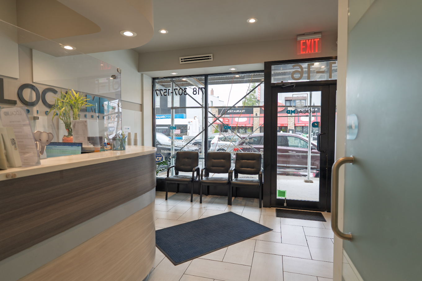 LocalMD Maspeth reception and waiting area