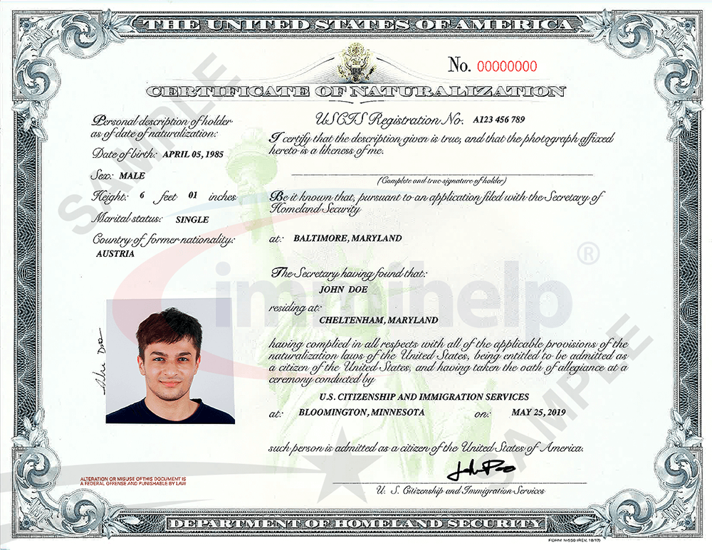 Application for Replacement Naturalization/Citizenship Document