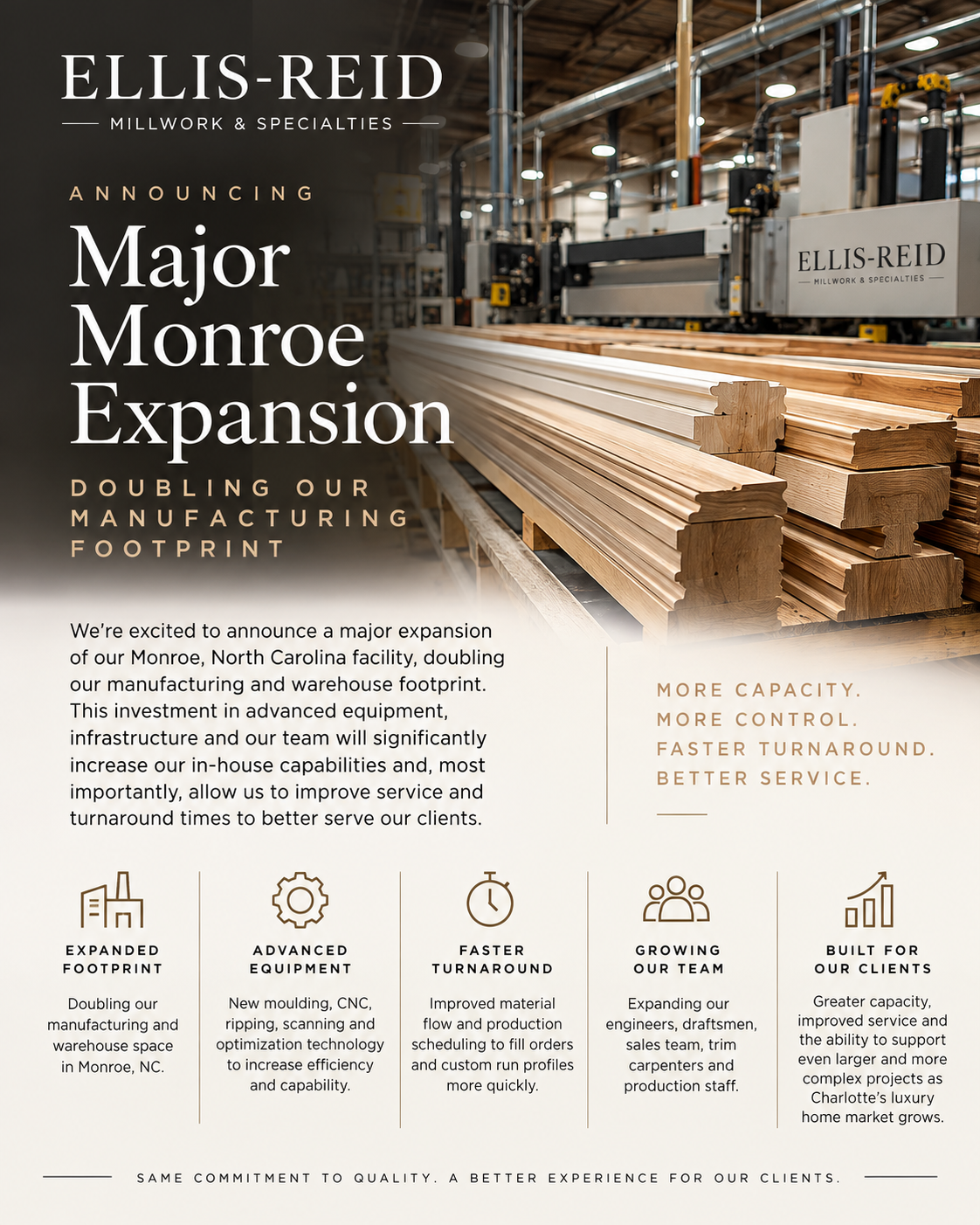 Ellis-Reid Launches Major Monroe Expansion, Doubling Manufacturing Footprint
