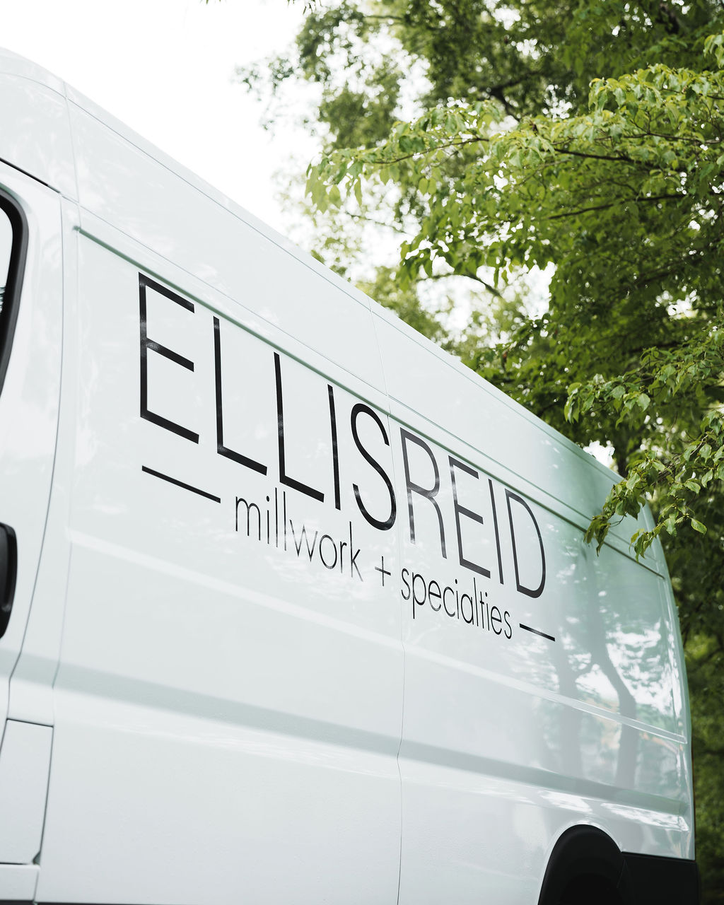 Ellis-Reid Millwork + Specialties branded van