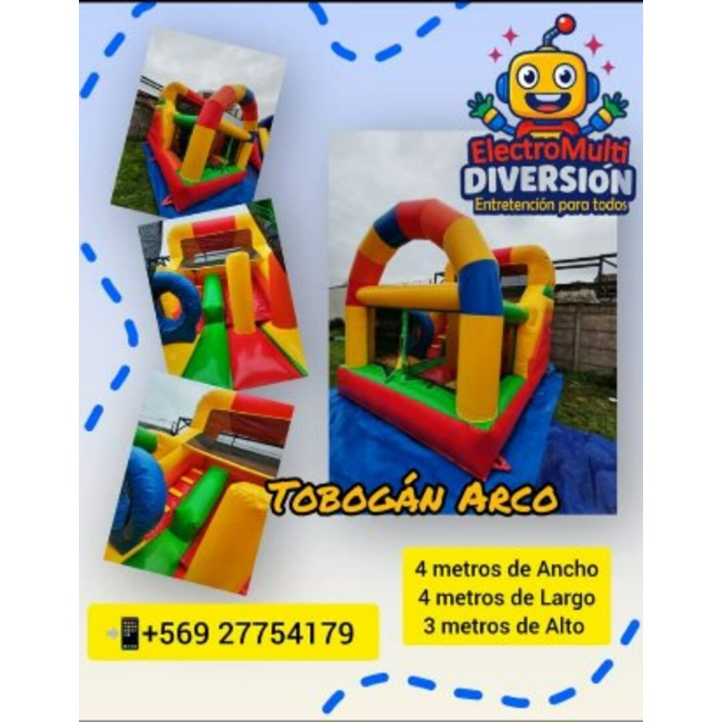 Arriendo de Tobogán Arco para fiestas y eventos