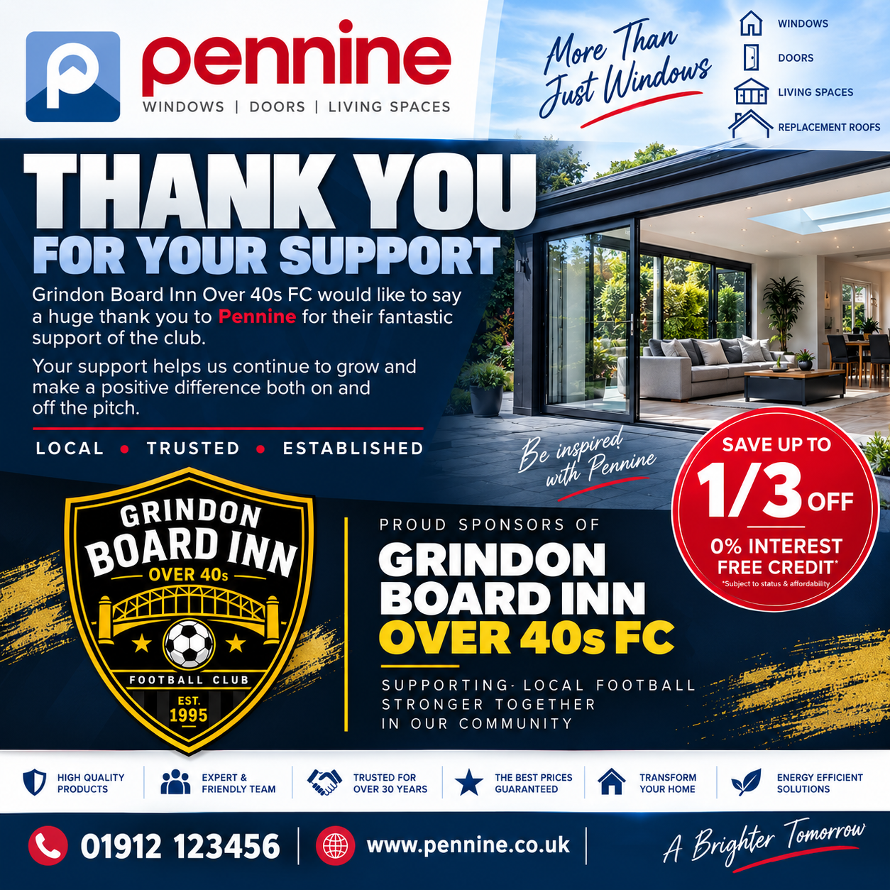 Thank you — Pennine — Windows | Doors | Living Spaces