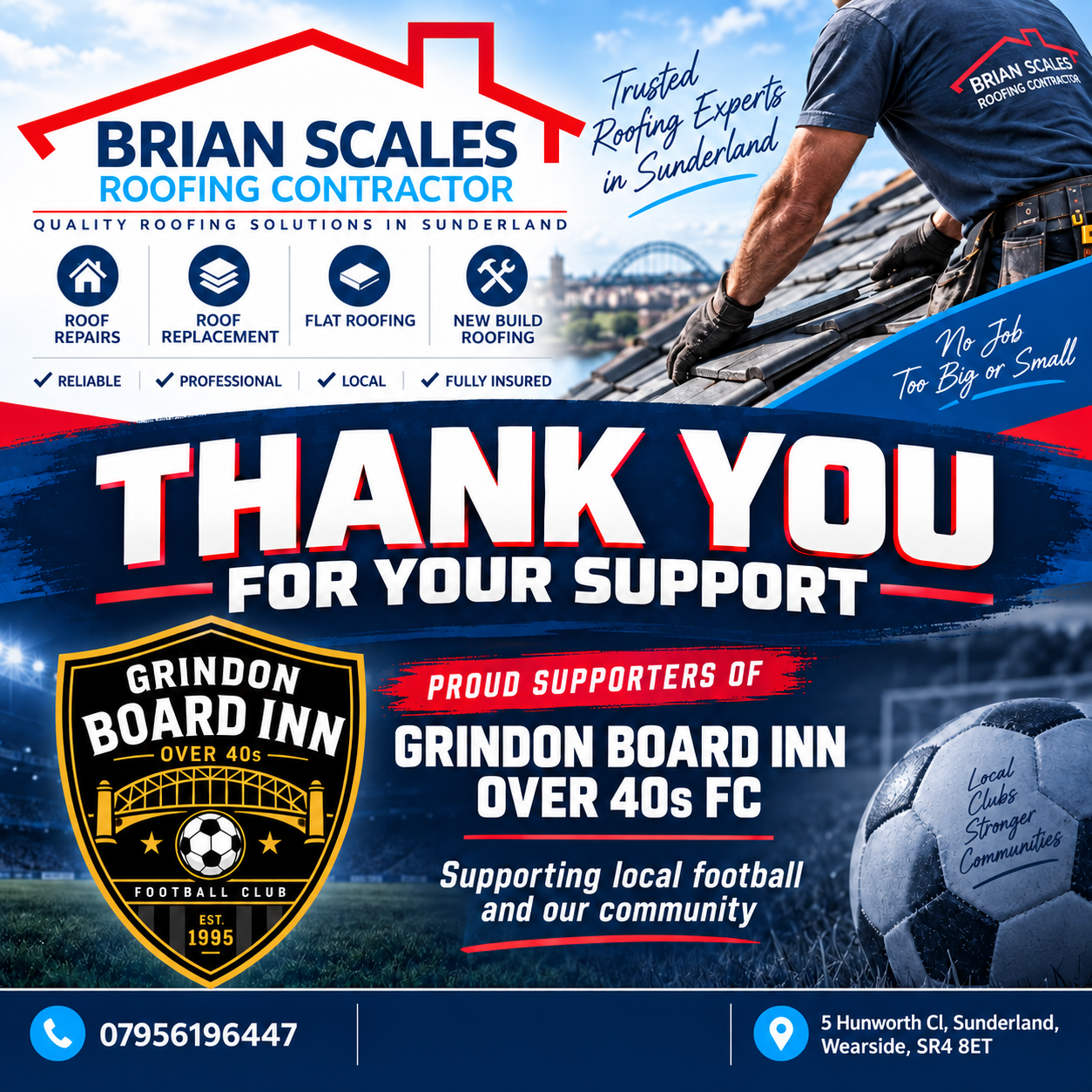 Thank you — Brian Scales Roofing Contractor