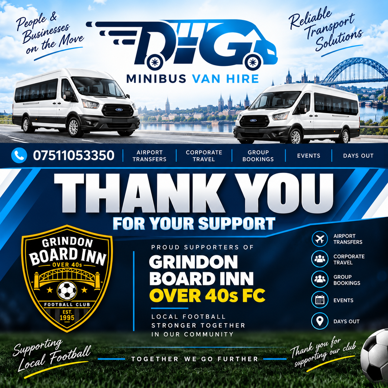 Thank you — D&G Minibus & Van Hire