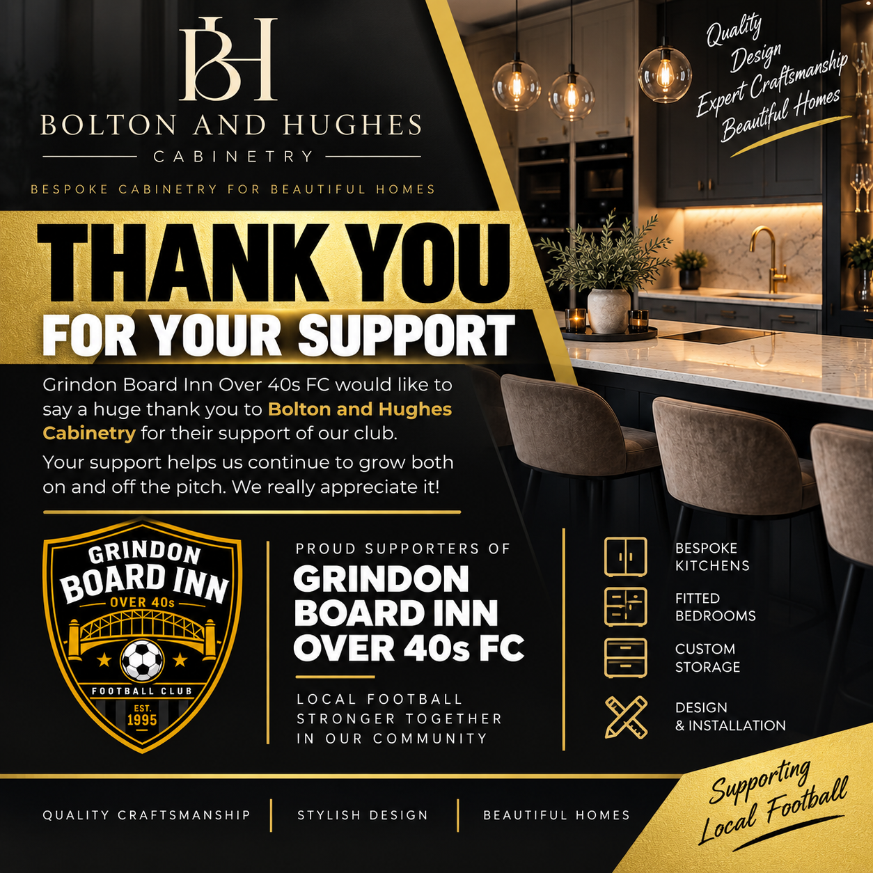 Thank you — Bolton and Hughes Cabinetry