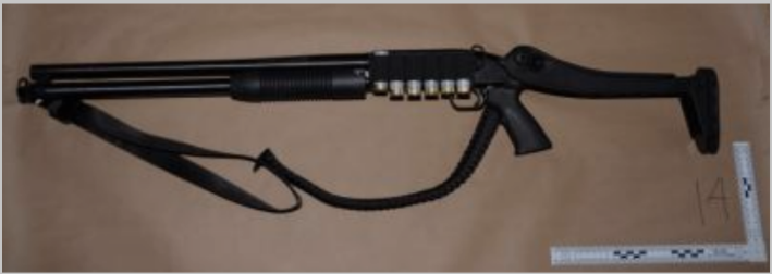 Allen's 12-gauge shotgun — Evidence #14