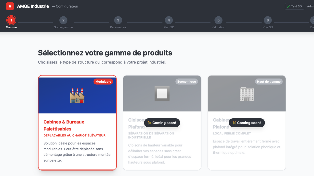 Configurateur 2D/3D template preview