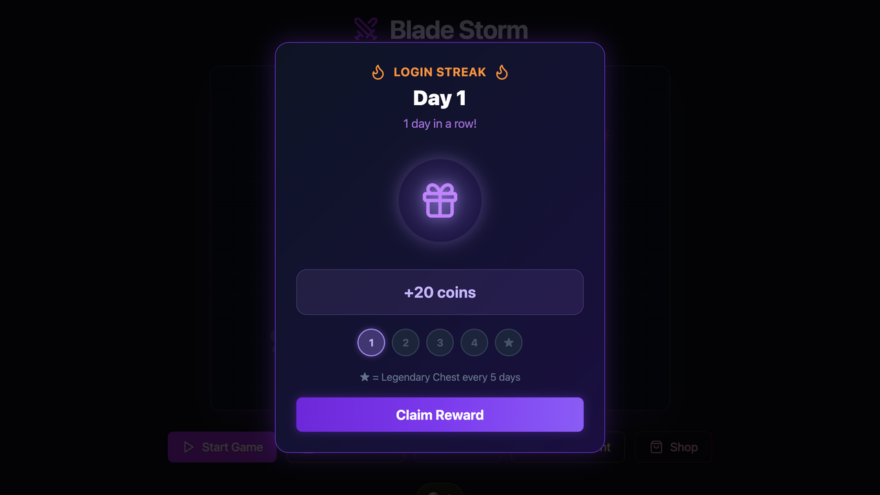 Blade Dodge: The Epic Game template preview