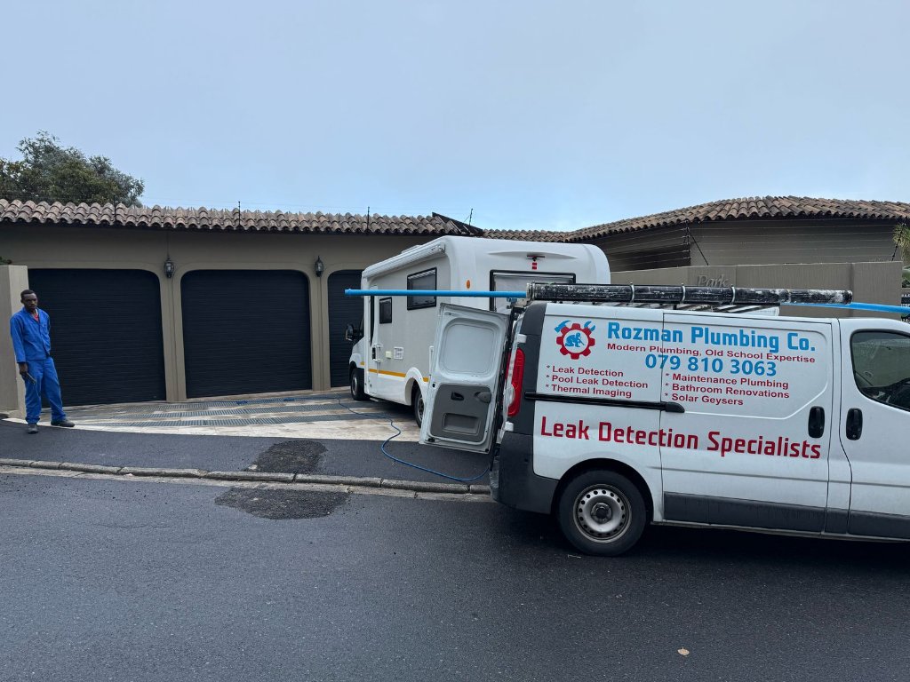 Branded van on site