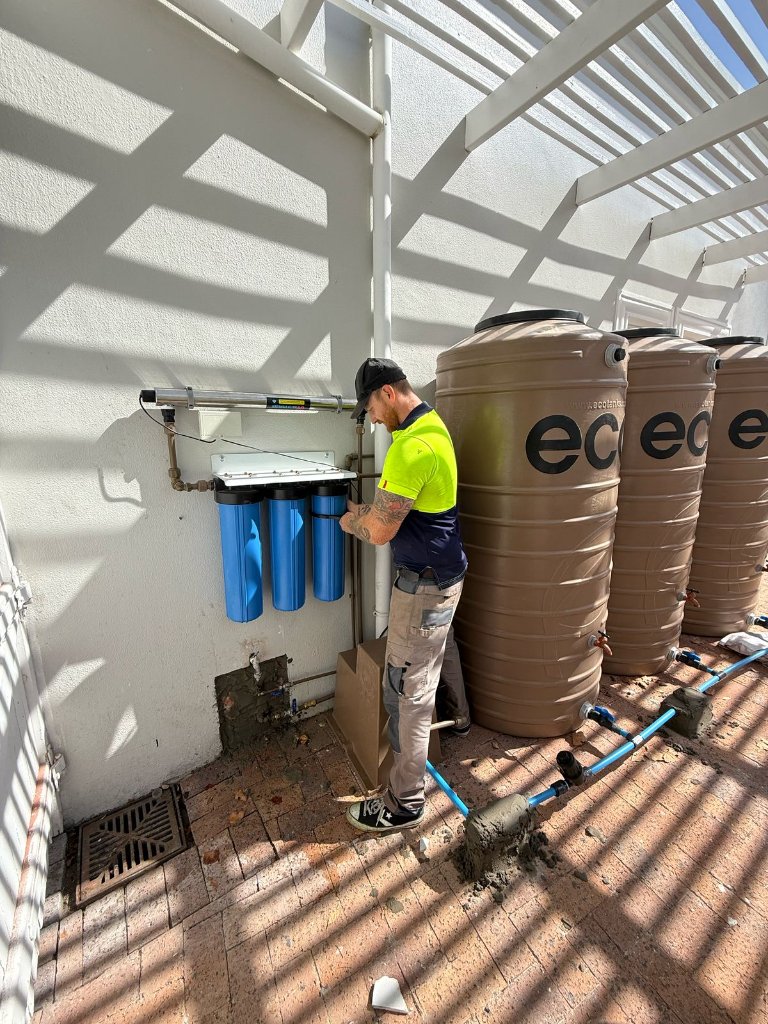 Water filtration system installation