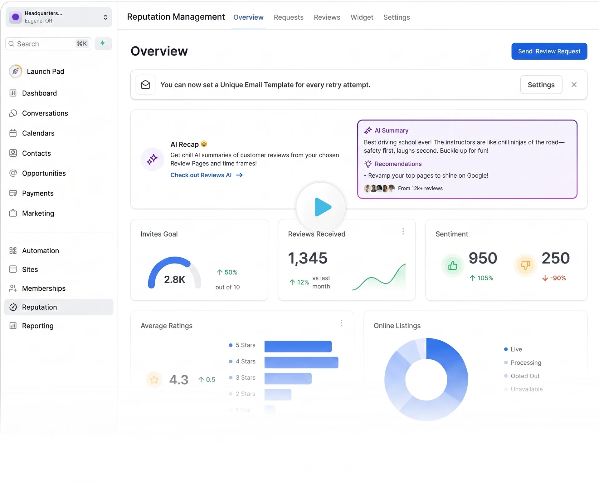 NoovaCore Dashboard