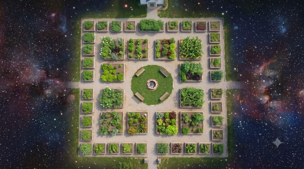 The StarGarden under a starry sky